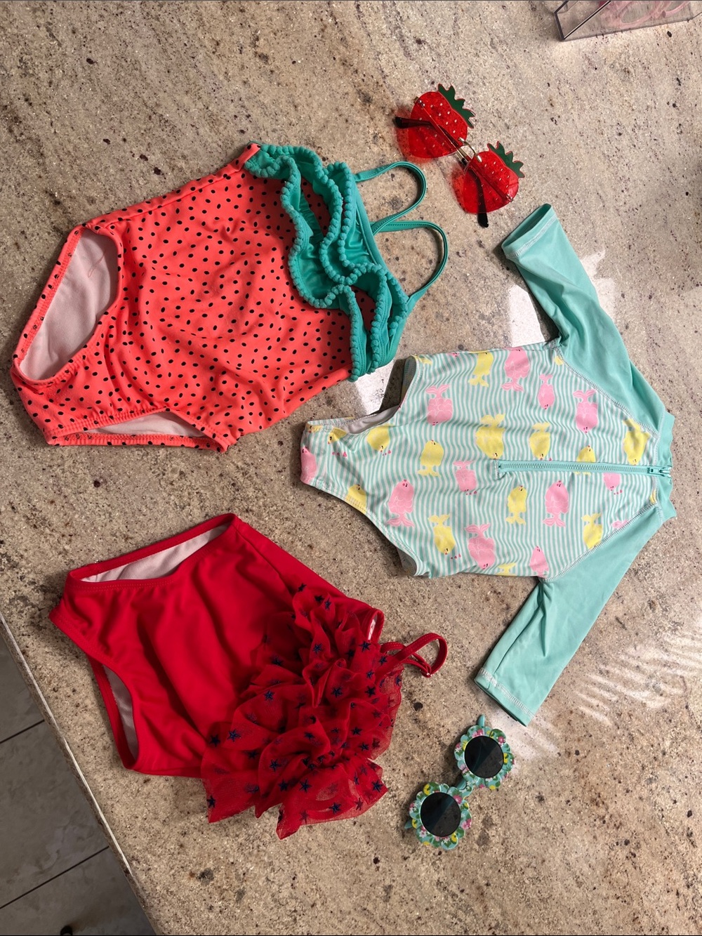18 month toddler swimsuits (set of 3)